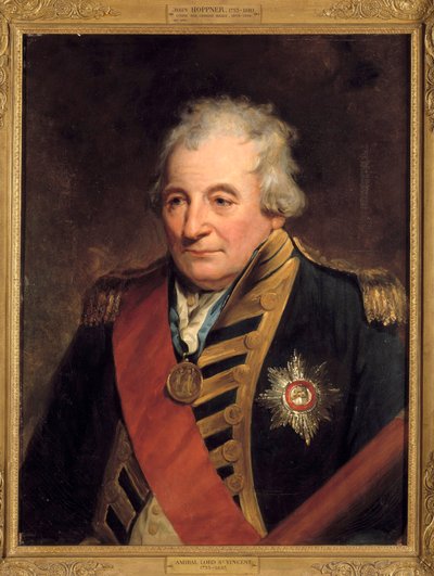Ritratto di John Jervis, Conte di Saint Vincent (1735-1823) Ammiraglio Primo Lord dell