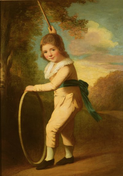 Ritratto del giovane William Morgan con un cerchio e un bastone da John Hoppner