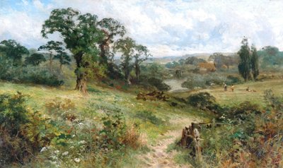 Shiplake sul Tamigi dalle colline di Wargrave da John Horace Hooper