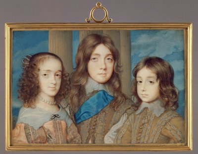 No.3877 Bambini di Carlo I: Giacomo, Duca di York, Principessa Elisabetta, Enrico, Duca di Gloucester, 1646-47 da John Hoskins
