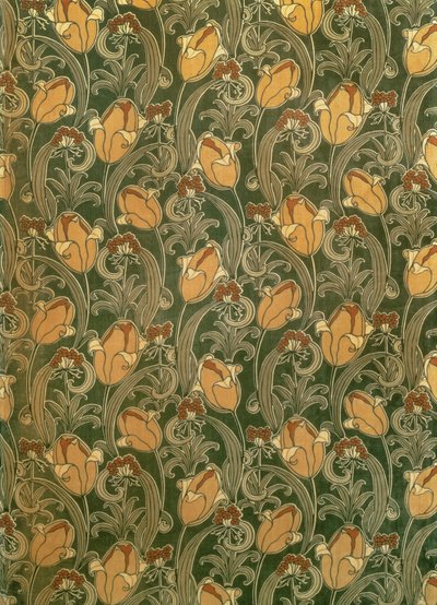 Tulipani, design per The Silver Studio da John Illingworth (attr. to) Kay