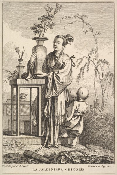 Il giardiniere cinese, 1741-63 da John Ingram