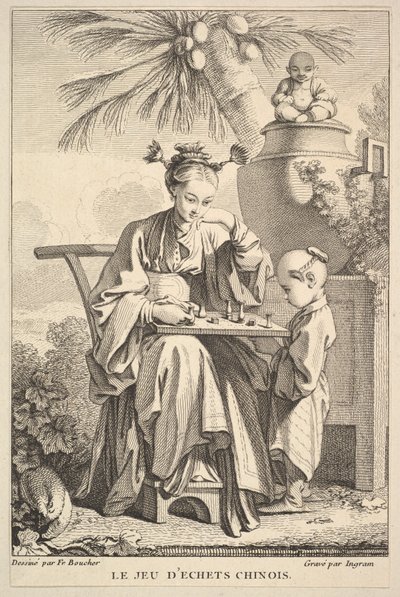 Il Gioco degli Scacchi Cinesi, 1741-63 da John Ingram