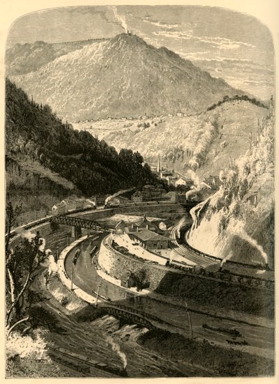 Mauch Chunk e Mount Pisgah, 1872 da John J. Harley