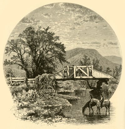 Vecchio ponte, fiume Blackberry, vicino a Canaan, 1874 da John J. Harley