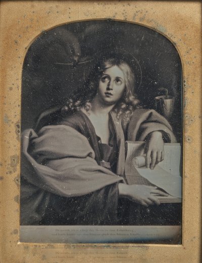 Copia del dipinto San Giovanni Evangelista di Domenichino, 1846-52 da John Jabez Edwin Mayall