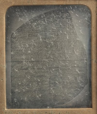 Copia della Stele di Rosetta, 1846-52 da John Jabez Edwin Mayall