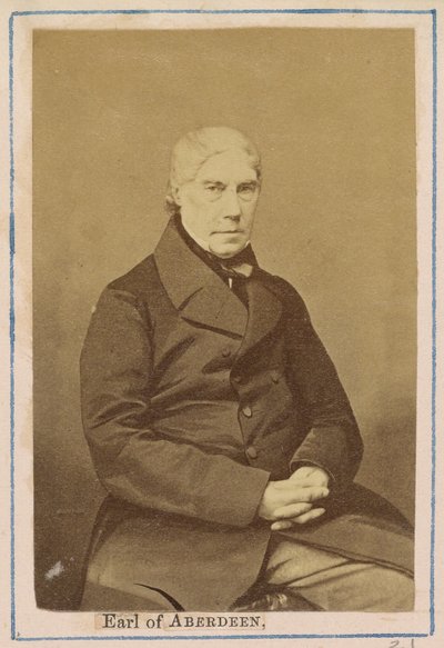 [George Hamilton Gordon, quarto conte di Aberdeen]. da John Jabez Edwin Mayall