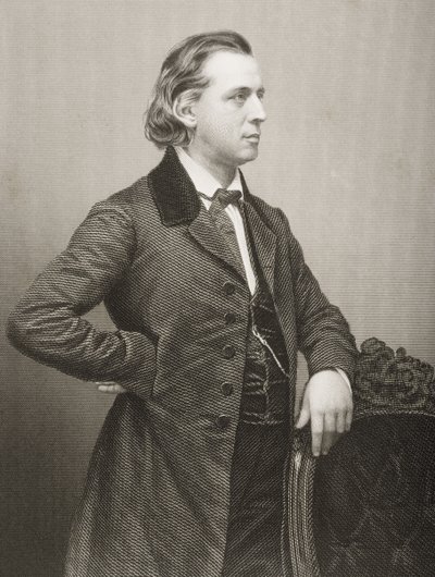 Henry Ward Beecher (1813-1887) inciso da D.J. Pound da una fotografia, da 