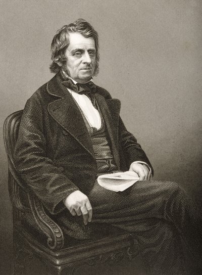 John Arthur Roebuck (1801-79) inciso da D.J. Pound da una fotografia, da 