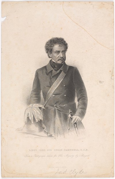 Tenente Generale Sir Colin Campbell, G.C.B., circa 1856 da John Jabez Edwin Paisley Mayall