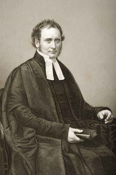 Robert Bickersteth (1816-84) inciso da D.J. Pound da una fotografia, da 