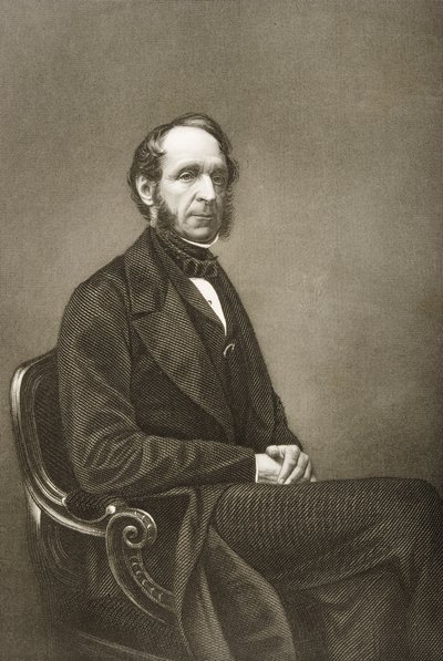 Robert Grosvenor (1801-93) inciso da D.J. Pound da una fotografia, da 