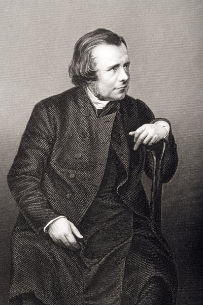 Samuel Wilberforce (1805-73) inciso da D.J. Pound da una fotografia, da 