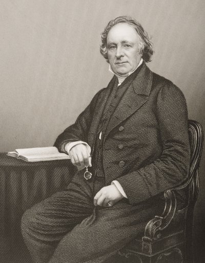 Thomas Binney (1798-1874) inciso da D.J. Pound da una fotografia, da 