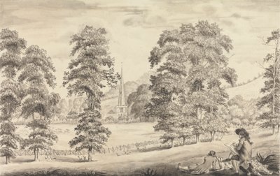 Paesaggio con il Campanile della Chiesa di Ledbury da John James Barralet
