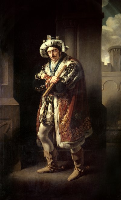 Edmund Kean (1787-1833) come Riccardo III da John James Halls
