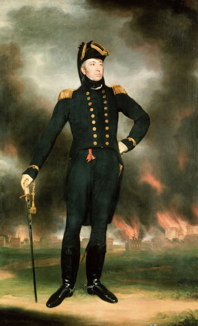 Retroammiraglio Sir George Cockburn (1772-1853), c.1817 da John James Halls