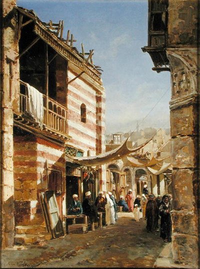 La scuola vicino ai bambini-Sharouri, Il Cairo da John Jnr. Varley