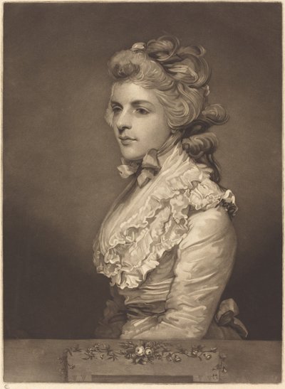 Miss Kemble in un vestito bianco da John Jones after Sir Joshua Reynolds