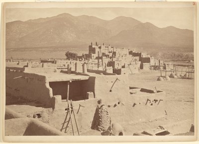 Taos Pueblo Nord, Nuovo Messico da John K. Hillers