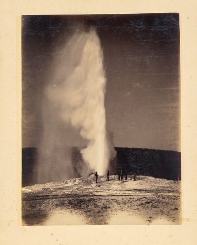 Old Faithful in eruzione da John K. Hillers