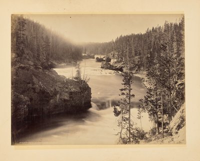 Rapide dello Yellowstone sopra le cascate da John K. Hillers