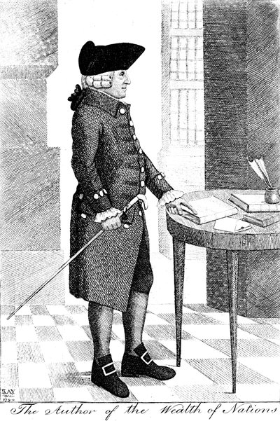 Adam Smith 1723-1790, filosofo ed economista scozzese, 1790 da John Kay