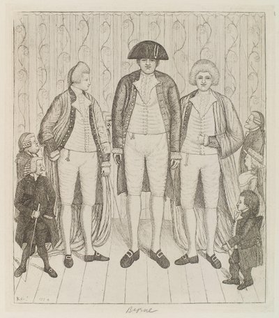 Charles Byrne; James Burnett, Lord Monboddo; William Richardson; John Bell; Baillie Kyd di John Kay da John Kay