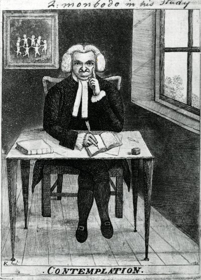 Contemplazione - Lord Monboddo nel suo studio, 1784 da John Kay