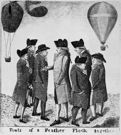 Gli uccelli di una piuma volano insieme, 1785 da John Kay