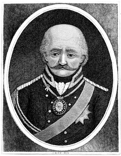 Gebhard Leberecht von Blucher, generale prussiano, 1814 da John Kay
