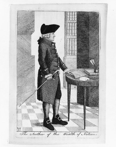 Ritratto di Adam Smith 1723-1790, autore di La ricchezza delle nazioni, 1790 da John Kay