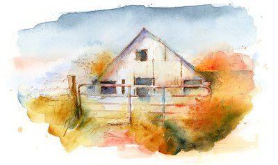 Fienile a Pleasant Hill 2, 2016 da John Keeling