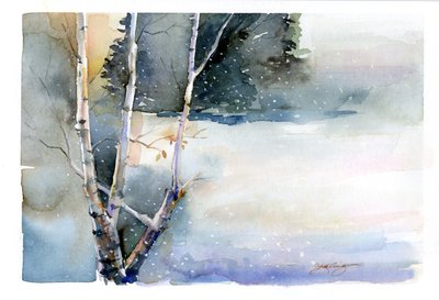 Betulla in inverno, 2015 da John Keeling