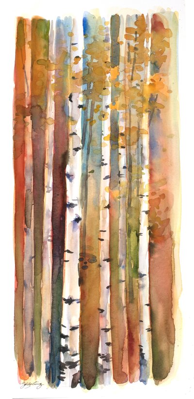 Betulle in autunno, 2013 da John Keeling