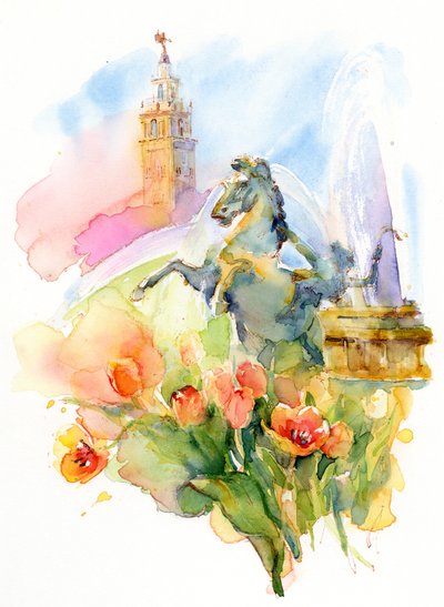 Primavera in piazza da John Keeling
