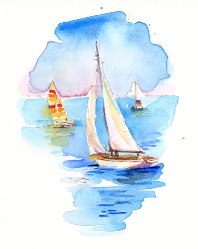 Barche a vela, 2017 da John Keeling