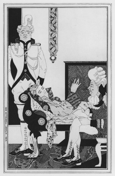 Illustrazione per Love for Love di William Congreve da John Kettelwell