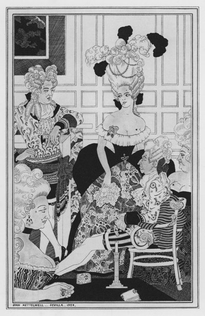 Illustrazione per The Way of the World di William Congreve da John Kettelwell