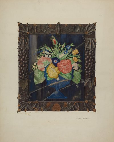 Natura morta con foglio di stagno e cornice, c. 1941 da John Koehl