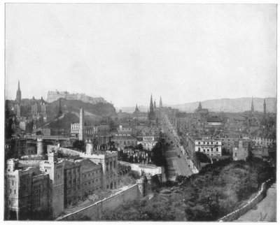 Edimburgo e il Monumento a Scott, fine XIX secolo da John L. Stoddard