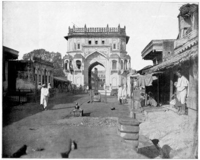 Porta di Lucknow, India, fine XIX secolo da John L. Stoddard