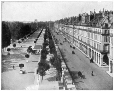 Rue de Rivoli, Parigi, fine XIX secolo da John L. Stoddard