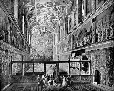 Cappella Sistina, Vaticano, Roma, 1893 da John L. Stoddard