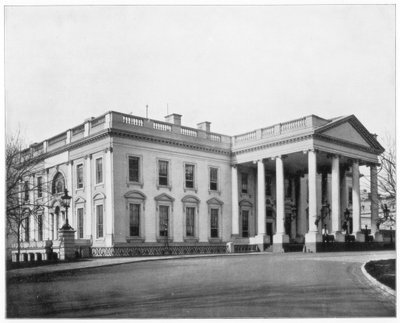 La Casa Bianca, Washington DC, fine XIX secolo da John L. Stoddard