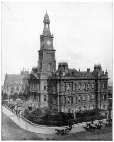 Municipio e Piazza, Sydney, Australia da John L. Stoddard