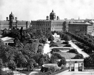 Volksgarten e Theseum, Vienna, Austria, 1893 da John L. Stoddard