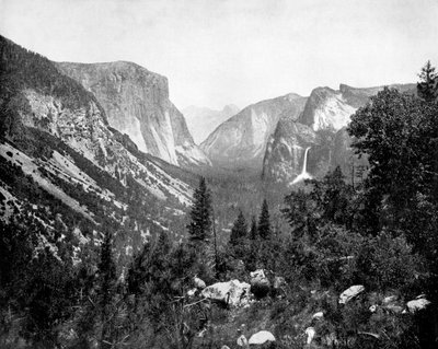 Valle di Yosemite dal Punto degli Artisti, California, USA da John L. Stoddard