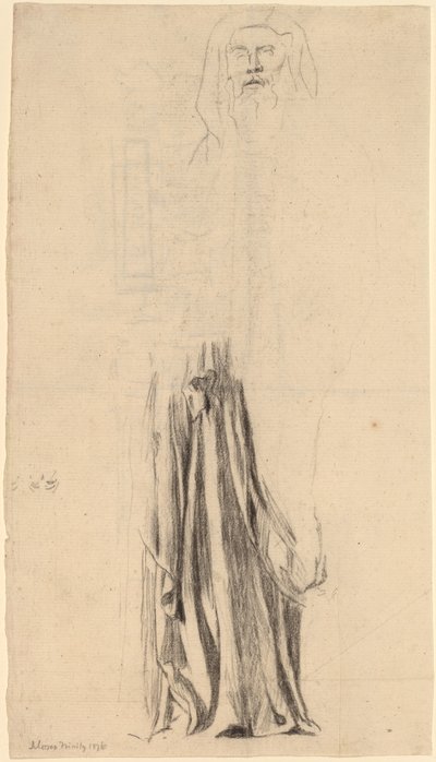 Studio per Mosè - Chiesa della Trinità, Boston da John La Farge